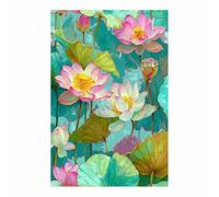 WUFIEA Affiche de Décoration Murale Botanique Vintage Colorez le diagramme pour Chambre Salon Ferme(Couleur bleu bleu)-60x80cm Sans cadre