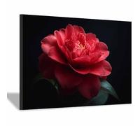 WUFIEA Affiche de Décoration Murale Botanique Vintage Thé noir yan pour Chambre Salon Ferme(rouge)-20x30cm Encadrée