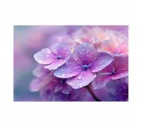 WUFIEA Affiche Décorative Murale Feuilles Vertes Ombre pitié de soi pour Chambre à Coucher Décoration de Salon(violet)-60x90cm Sans cadre