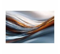 WUFIEA Tableaux abstraits Art abstrait moderne Motif de couleurs fluides pour salon, chambre à coucher Décoration moderne pour la maison (Gris59-60x80cm sans cadre