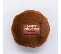 WufWuf Balle choco de Pâques en peluche pour chien, douce, durable et amusante