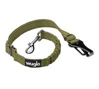 Wuglo Ceinture de Sécurité pour Chien de 30 à 95 cm - Harnais de Voiture Siège Auto Enfant - Système Verrouillage Boucle - Laisse Chien Voiture Universelle Ajustable (Bleu)
