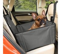 Wuglo Siège Auto Chien Extra Stable et Waterproof - Siège de Voiture renforcé avec 4 Sangles de Fixation et Ceinture de sécurité - Jusqu’à 12 kg pour Petits Chiens