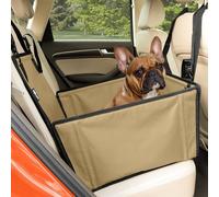 Wuglo Siège Auto Chien Extra Stable et Waterproof - Siège de Voiture renforcé avec 4 Sangles de Fixation et Ceinture de sécurité - Jusqu’à 12 kg pour Petits Chiens