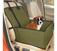 Wuglo Siège Auto pour Chien très Solide - Siège Auto pour Chien ou Chiot de qualité supérieure pour Chiens de Petite et Moyenne Taille - Parois renforcées et 3 Ceintures (Noir)