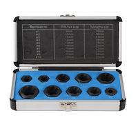 WUGMCNFBC Ensemble d'extracteurs d'écrous, 11 pièces, Jeu d'écrous, écrou r de 9 à 19 mm, Douille de Verrouillage d'extracteur de Goujon pour boulons, écrous et vis endommagés ou arrondis