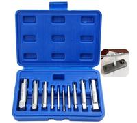 WUGMCNFBC Extracteur de tarauds, Jeu de 10 tarauds à tête cylindrique, kit d'outils de démontage pour extracteur de tarauds HSS, extracteurs de vis dénudées avec Ox, 3 cannelures et 4 cannelures