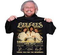 WUGU Bee-Gees 54th Anniversary Thank You for The Memories Men's T-Shirt Black Size L