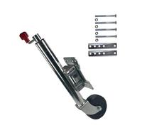 WUHGI Cric de remorque pivotant Robuste pour Usage Marin - Cric de remorque Pliable, Roue Jockey pivotante, Roue Jockey Robuste pour remorque de Bateau avec Roues de 15 cm, Course de 25 cm, capaci