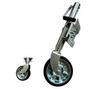 WUHGI Cric de remorque pour Bateau - Roue de cric, Support de Roue Jockey Pliable, cric de Timon Robuste, capacité de 680 kg, levée de 26 cm, Roue à Jante en Acier de 20 cm, pour Bateau, Camping-c