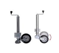 WUHGI Roue de cric Robuste pour remorque - Cric de remorque pour Bateau avec Roue, cric de Levage pivotant, Roue de Guidage Automatique de 8 Pouces, Support de Roue Pliable, Support de Charge de 4