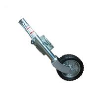 WUHGI Roue Jockey pour remorque - Cric pivotant Robuste à boulonner, Roues pour remorque de Plage, Support Pliable pour remorque, avec Roues de 25,4 cm, Roue Jockey télescopique de 900 kg pour REM