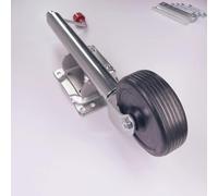 WUHGI Support de Roue Pliable - Cric pivotant Robuste à boulonner - Cric pivotant Robuste pour remorque Marine, Roues pivotantes pour remorque, Roue Jockey avec Roues de 15 cm, Charge Verticale de