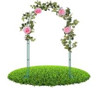 WUHUQN Jardin en métal, jardin d'arbres, support voûté avec base, support noir, diverses arches, fleurs, plantes grimpantes (W2M* H2,3 m)