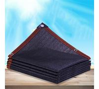 WUHUQN Voile d'ombrage noir, bloc solaire, filet d'ombrage pour serre, filet d'ombrage avec œillets, multifonctionnel, respirant, maille durable, bâche à 70 %, résistant aux UV, protection solaire