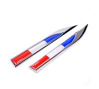 WUHUSHID 1 Paire Drapeau Voiture Coffre côté Aile emblème en métal Badge Autocollant décalque pour Autocollant de Moto de Voiture