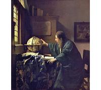 WUIIEN Impression Photo Affiches et Estampes Célèbre L'astronome de Jan Vermeer van Delft pour la décoration de bureau 60x90cm