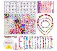 WuikerDuo Kit de Fabrication de Perles Pour Enfants - Bijoux, Bracelets et Colliers Pour Filles, Bracelets de l'Amitié