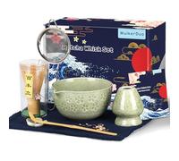 WuikerDuo Kit Matcha Complet avec Fouet Matcha - Coffret 7 Pièces pour Préparation Traditionnelle, Latte & Desserts, Idéal Cadeau ou Usage Quotidien, Idéal pour les Amateurs de Matcha Latte