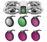 WUISOLQP Lot de 6 filtres DJI Neo ND - En verre optique HD - Multicouche - Filtre CPL - Filtre d'objectif léger pour accessoires DJI Neo - Améliorez vos prises de vue aérienne (MCUV, CPL, ND8, ND16
