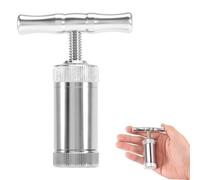 WUISOLQP Presse à pollen avec poignée en T - Presse à pollen durable - En acier inoxydable - Pour presser les épices, le tabac, les herbes, le poivre, l'ail, le sel