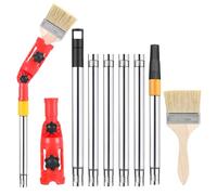 WUISOLQP Rallonge de pinceau multi-angle, pour plafond, 170 cm, rotation à 180 °, télescopique rétractable avec pinceau, extension de pinceau universelle, pour murs hauts plafonds