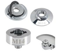 WUISOLQP X-Lock Adaptateur vers M14, écrou à dégagement rapide M14 pour meuleuse d'angle modifiée avec écrou de verrouillage à bride M14 45 mm Adaptateur Xlock pour perceuse diamant meuleuse d'angle