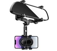 WUITIN Support de téléphone pour rétroviseur de Voiture, Rotatif à 360° et rétractable, Multifonction, Quatre Coins, Design Anti-secousses, pour Tous Les téléphones Portables et Toutes Les Voitures