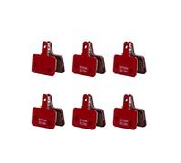 WUJIHE P20.11 Lot de 6 plaquettes de frein à disque en métal et céramique pour vélo de VTT Shimano BR-M355 M375 M395 M415 M445 M465 M475 M485 M495 M525 M575 (6 paires en vrac)