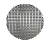 WUJIHE Panneau lisse de 16,5 à 60 cm rond SS304 en acier inoxydable à trou carré pour barbecue pour la cuisson de la viande de poisson, rôti (2 x 24,5 cm)