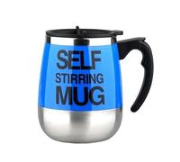 WUJIHE Tasse à mélange électrique automatique, tasse à café en acier inoxydable, mélangeur intelligent (bleu)