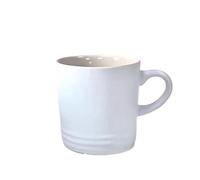 WUJIHE Tasses en céramique de style nordique populaire avec dégradé de couleur, motif macaron, couleur froide, arc-en-ciel, tasse en céramique avec cadeau à la main (blanc)