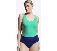 Wuka period racerback two-tone swimsuit medium flow green/blue xs -