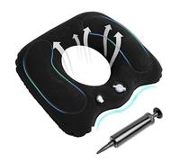 Wukemaoyi 1 PcsCoussin de Siège Gonflable, Coussin HemorroidesCoussin Orthopédique, Portable Coussin Gonflable de Coccyx Chaises de Bureau, Fauteuils Roulants, Voyage + Pompe