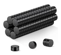 Wukong 100 Pièce Noirs Aimants en Néodyme, 5x3mm Petits Aimant Frigo Mini Aimant Fort pour Tableau Blanc, Réfrigérateur, Artisanat, Tableau Magnétique et Projet de Bricolage