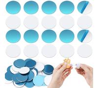 Wukong 30mm Plaque Aimantée Adhésive, 50 Pièces Plaques Métalliques pour Figurines Tonieuses, Tôle en Acier Inoxydable avec Colle Double Face