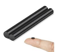 Wukong 5x1mm Noirs Aimants en Néodyme Puissant, 100 Pièce Petits Aimant Mini Frigo Aimant Fort pour Tableau Blanc, Réfrigérateur, Tableau Magnétique et Projet de Bricolage