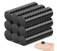 Wukong 5x2mm Noirs Aimants en Néodyme Puissant, 100 Pièce Petits Aimant Mini Frigo Aimant Fort pour Tableau Blanc, Réfrigérateur, Artisanat, Tableau Magnétique et Projet de Bricolage