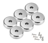 Wukong 6PCS Aimant à Visser, 25x8 mm Puissant Aimants Neodyme N52 Rond Aimant Percé Aimant 20kg pour Tableau Magnétique Armoire Cuisine Réfrigérateur