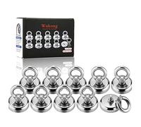 Wukong Aimant Neodyme, 32mm Aimant Puissant 45kg Force de Traction Aimant Puissant Rond magnétique néodyme (10 Packs)