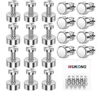 Wukong Amants Frigo, 12x16mm | 20 Pièces Aimants Tableau Magnétique Aimant Puissant, Petit Aimant Néodyme Super Puissant pour Bureau et Cuisine