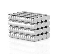 Wukong Lot de 100 aimants en néodyme Ultra puissants 8 x 3 mm Mini aimants pour Tableau Blanc, Tableau magnétique, Bandes magnétiques, Bureau, travaux manuels, etc