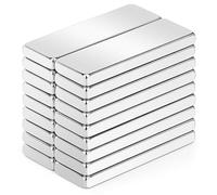 Wukong Lot de 18 Aimants Rectangulaires en Néodyme Extra Puissants - 30 x 10 x 3 mm - Pour Tableau Magnétique, Blanc, d'Affichage, Réfrigérateur et Plus