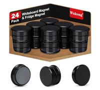 Wukong Lot de 24 aimants pour tableau magnétique puissant, noir, petit aimant pour tableau blanc, école, séminaires, aimants de réfrigérateur, casiers et photo