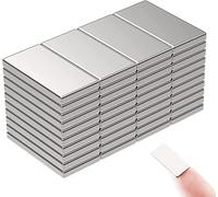 Wukong Lot de 40 aimants en néodyme rectangulaires - 20 x 10 x 2 mm - Pour tableau blanc, réfrigérateur, artisanat, tableau mémo ou bricolage