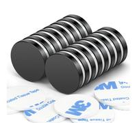 Wukong Noir Aimant en Néodyme, 16 Piece Ultra Puissant pour Frigo 20x4mm Petits Aimants Ronds pour Réfrigérateur