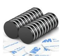 Wukong Noir Aimant en Néodyme, 20 Piece Ultra Puissant pour Frigo 20x4mm Petits Aimants Ronds pour Réfrigérateur