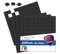 Wukong Plaques Magnétiques Sutocollantes 10x10mm | 400 pièces avec adhésif 3M, Aimants Autocollants, Aimants Plats, Film Magnétique Flexible, Autocollant pour Photos et Plus