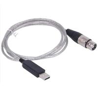 WUKUBO Adaptateur USB vers DMX for éclairage de scène, interface DJ DMX, faisceau lumineux de fête USB, interface LED DMX 512(3.2ft,With Foil and braid)