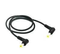 WUKUBO Câble de connecteur adaptateur à angle droit de 90 degrés, prise d'alimentation cc 5.5x2.1mm 5.5x2.5mm à mâle, câble de connecteur adaptateur CCTV mâle(0.6m,1PCS)